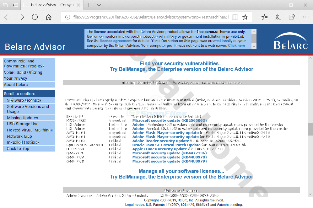 Belarc Advisor: Complete Guide to Auditing Your PC Hardware, Software, and Security